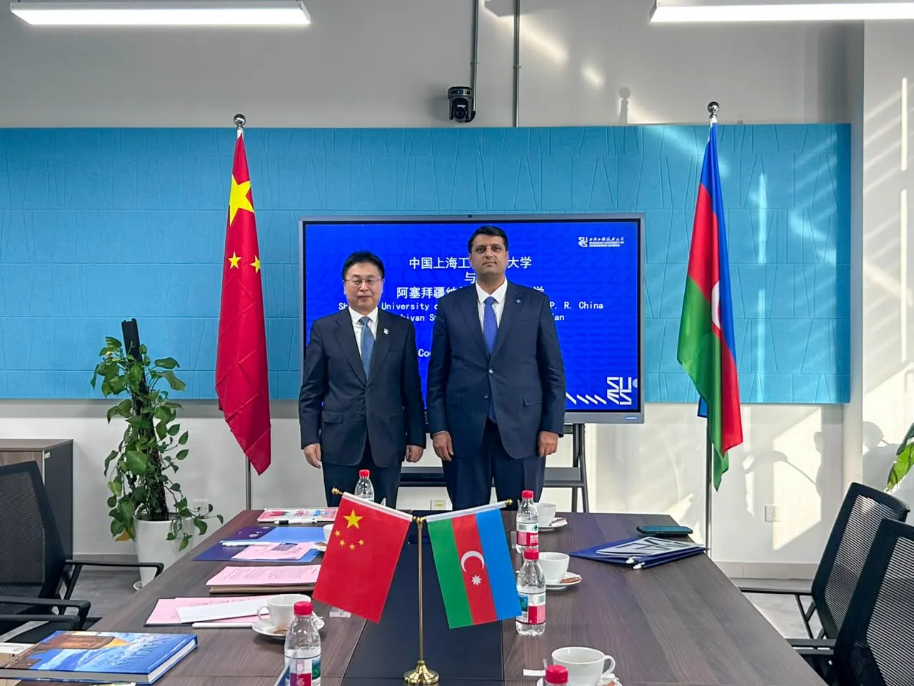 A dual diploma and other cooperation opportunities were discussed between NDU and Shanghai University of Engineering Sciences