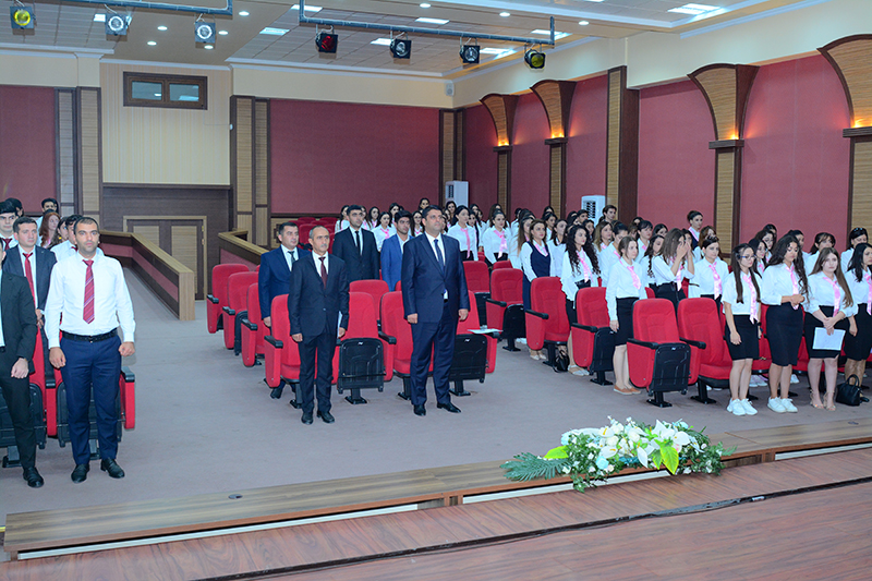 Naxçıvan Dövlət Universitetində I kurs magistrantlarla görüş olub Naxçıvan Dövlət Universitetində I kurs magistrantlarla görüş olub