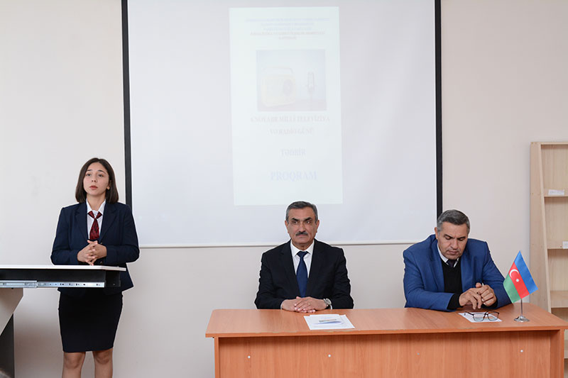 Naxçıvan Dövlət Universitetində “6 Noyabr – Milli Televiziya və Radio Günü”nə həsr olunan tədbir keçirilib Naxçıvan Dövlət Universitetində “6 Noyabr – Milli Televiziya və Radio Günü”nə həsr olunan tədbir keçirilib
